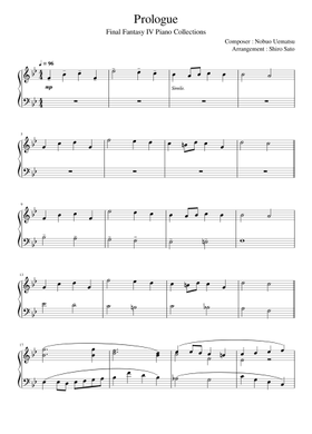Free Final Fantasy Iv - Prologue by Nobuo Uematsu sheet music