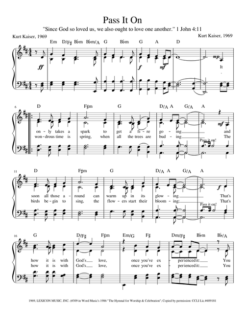 Pass It On
