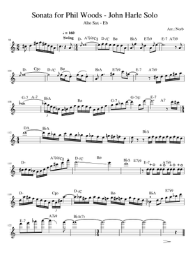 本 Phil Woods The Children's Suite 楽譜