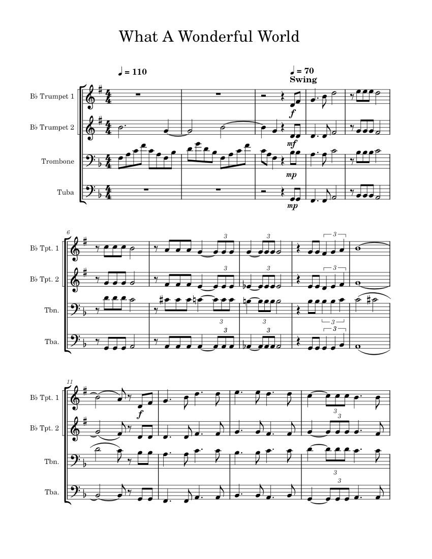 What a wonderful world Louis Armstrong What a Wonderful World quartet