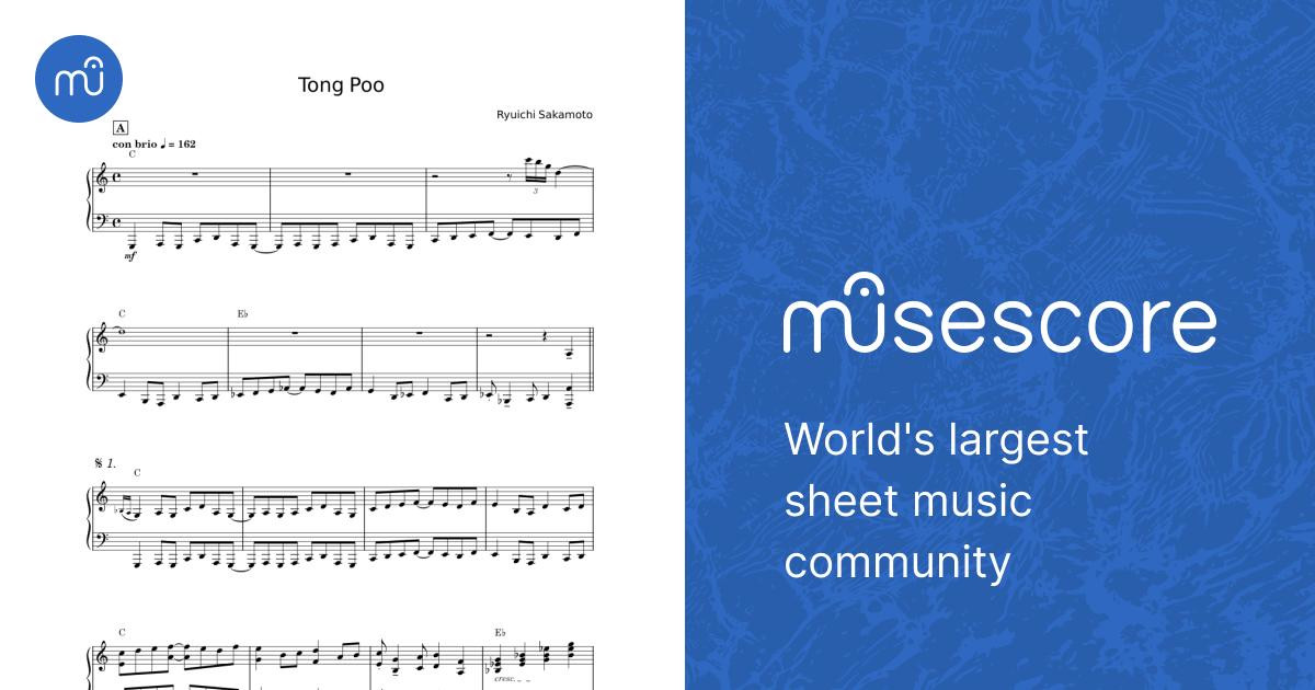 Tong Poo - Ryuichi Sakamoto Sheet Music with Chords for