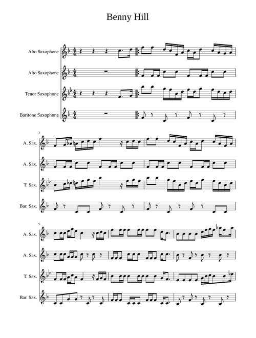 Benny Hill Sax Quartet