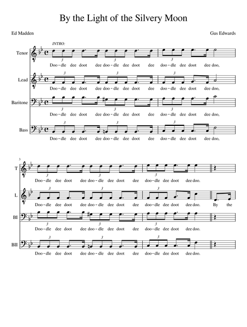 By the Light of the Silvery Moon – Gus Edwards