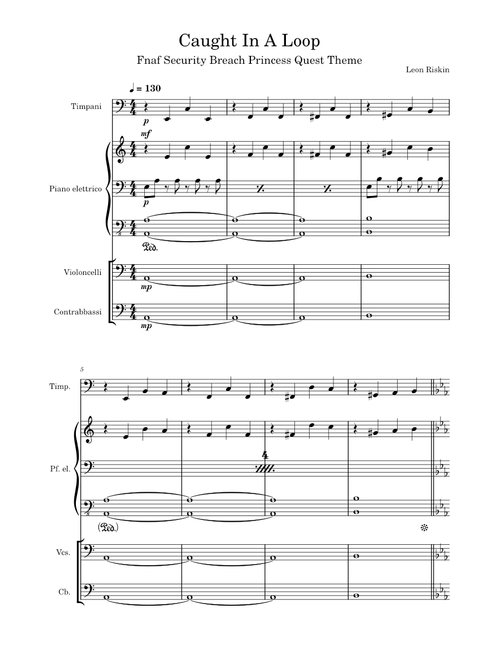 Caught In A Loop(Fnaf Security Breach Princess Quest Theme)-Leon Riskin