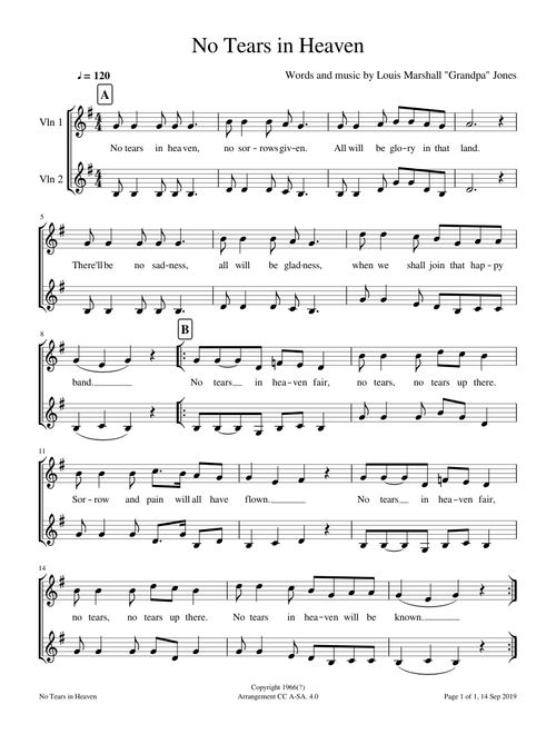 No Tears in Heaven