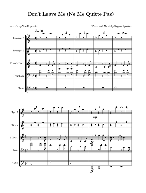 Don't Leave Me (Ne Me Quitte Pas) – Regina Spektor