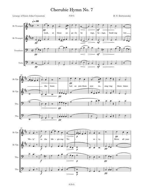 Cherubic Hymn No. 7 – Bortniansky