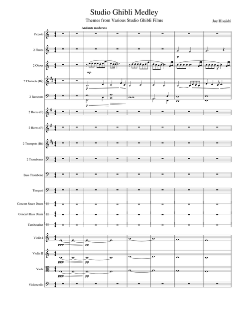 Studio Ghibli Medley - Joe Hisaishi