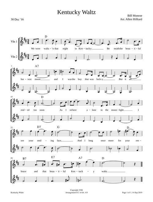 Kentucky Waltz