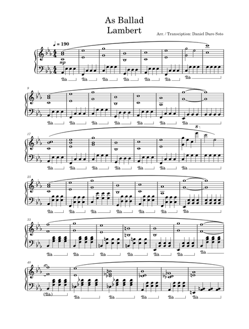As Ballad – Lambert As Ballad - Lambert