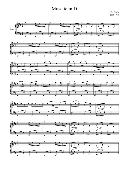 Musette in D Major