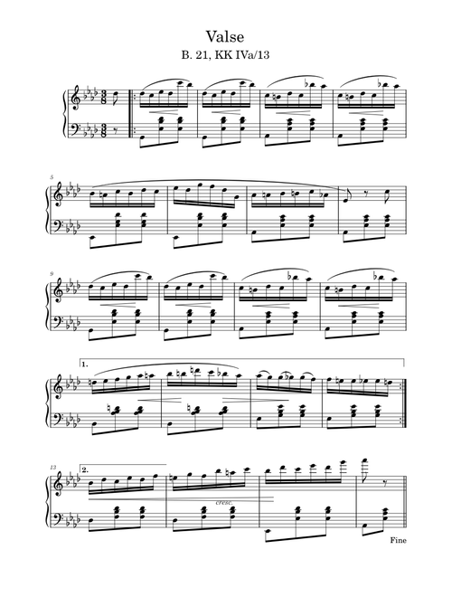 Waltz in A-flat major, B.21 – Frédéric Chopin