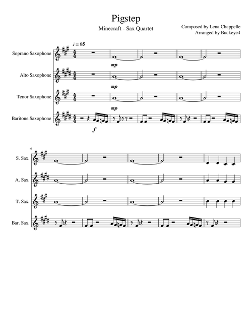 Pigstep - Sax Quartet