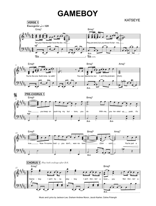 Gameboy - KATSEYE (Piano)