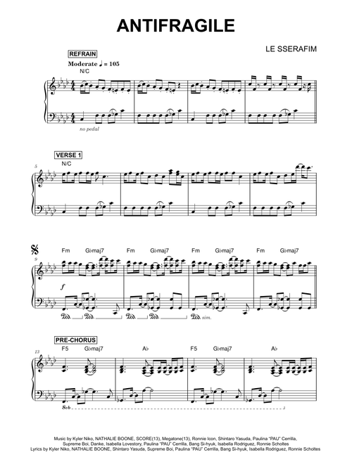 Antifragile - LE SSERAFIM (Piano Solo)