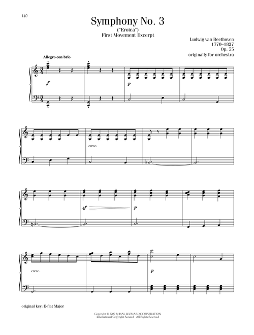 Symphony No. 3 In E-Flat Major, Op. 55 - Ludwig Van Beethoven (Piano Solo)