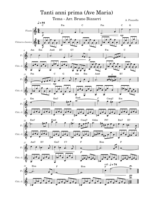 Tanti anni prima (Ave Maria) – Astor Piazzolla