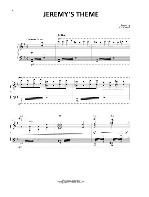 Jeremy's Theme (from Be More Chill) - Joe Iconis (Piano Vocal)