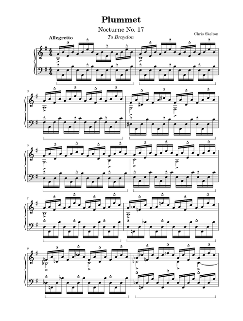 Plummet - Nocturne in E Minor - Chris Skelton