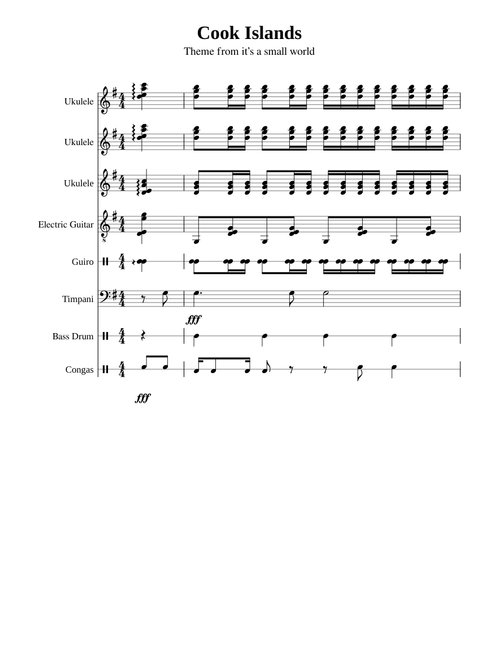 It's A Small World (Cook Islands Theme) – Sherman Brothers