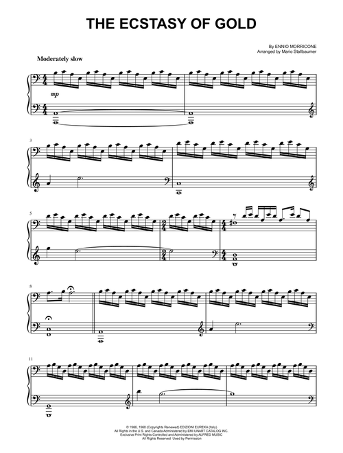 The Ecstasy Of Gold (Arr. Mario Stallbaumer) - Metallica (Piano Solo)