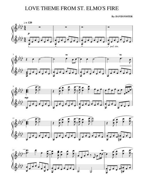 Love Theme from St Elmo's Fire