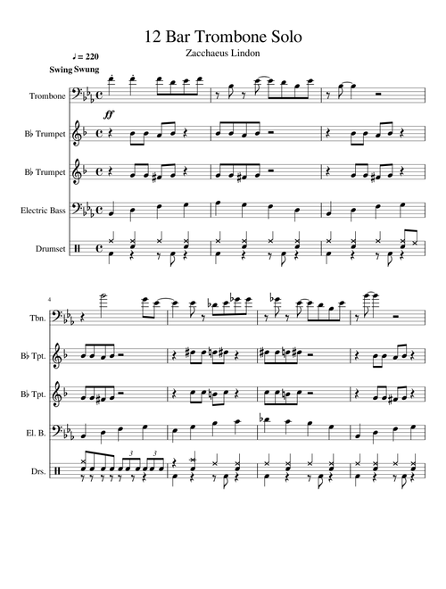 12 Bar Trombone Solo