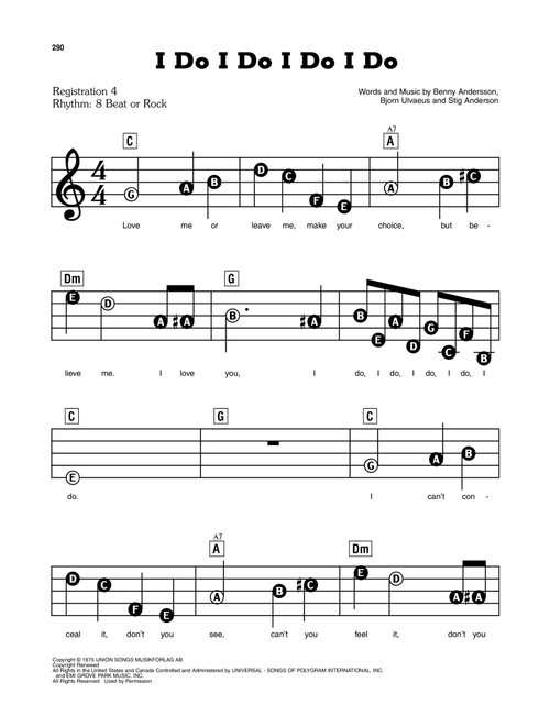 I Do I Do I Do I Do - ABBA (E-Z Play Today)