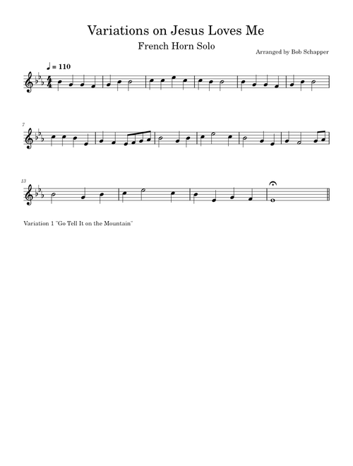 Jesus Loves Me – William B. Bradbury Jesus Loves Me