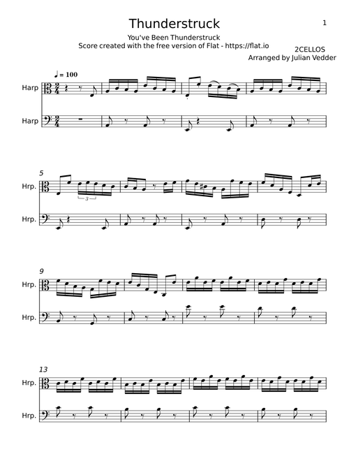 Thunderstruck (Intro) - 2Cellos