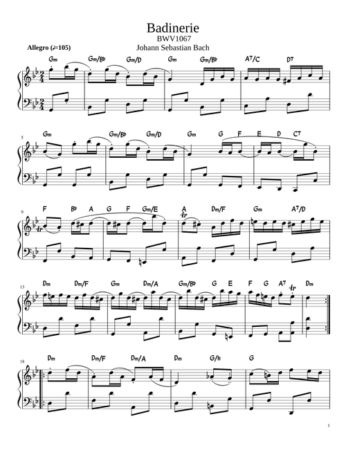 BWV 1067 Badinerie