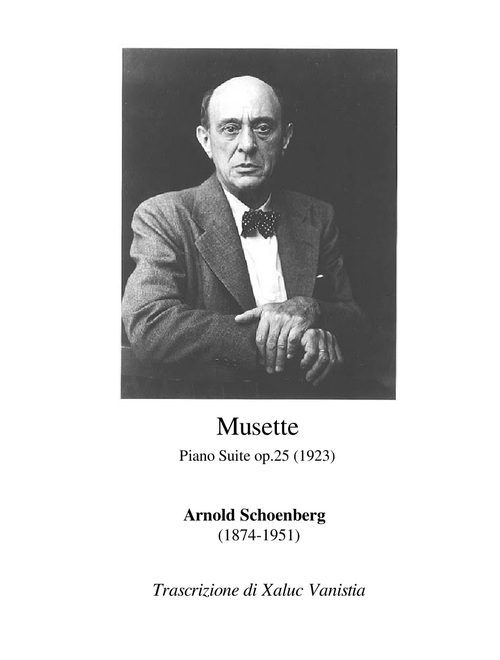 A. Schoenberg - Musette. Piano Suite Op.25