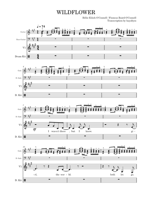 Wildflower v1 with music