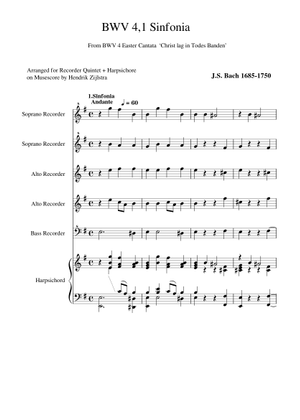 Bach Kantate Nr. 4 BWV 4 ピアノ伴奏版 Bach Kantate Nr. 4 BWV 4 ピアノ伴奏版 Bach Kantate Nr. 4 BWV