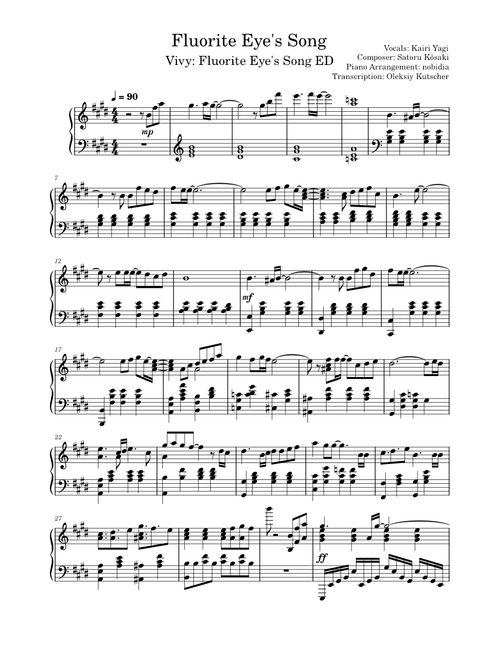 Vivy - Fluorite Eye's Song - 神前曉