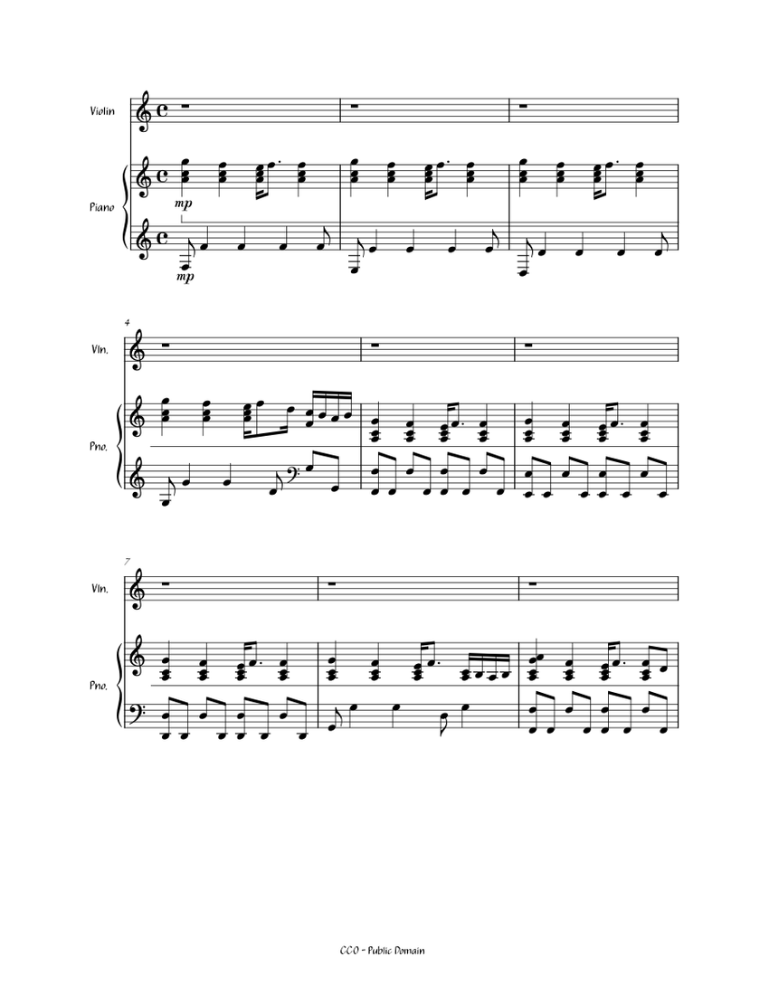 Kanade – Sukima Switch Sheet music for Piano, Violin (Solo) | Musescore.com