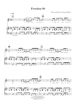 Freedom 90 – George Michael Wham! Medley - Keys Sheet Music with