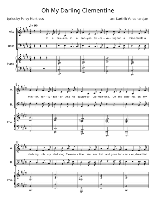 Oh My Darling, Clementine - Percy Montrose