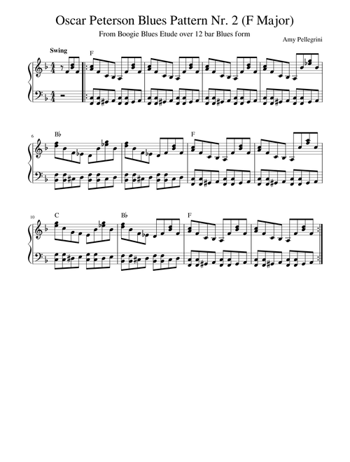 Oscar Peterson Blues Pattern Nr. 2 (F Major)