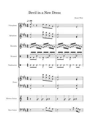 Devil in a new dress Kanye West Sheet Music for Trombone, Tuba, Flute, Saxophone alto & more instruments (Concert Band) | MuseScore.com Devil in a new dress Kanye West Sheet Music for Trombone, Tuba, Flute, Saxophone alto & more instruments (Concert Band) | MuseScore.com