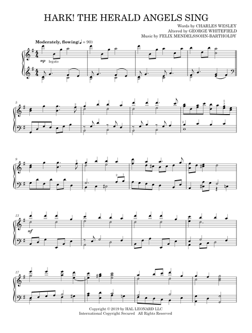 Hark, the Herald Angels Sing – Felix Mendelssohn (Piano Solo)