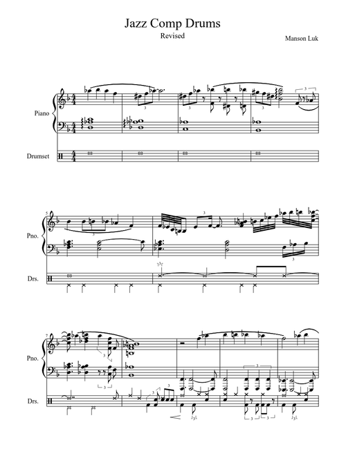 Jazz Composition with Drums