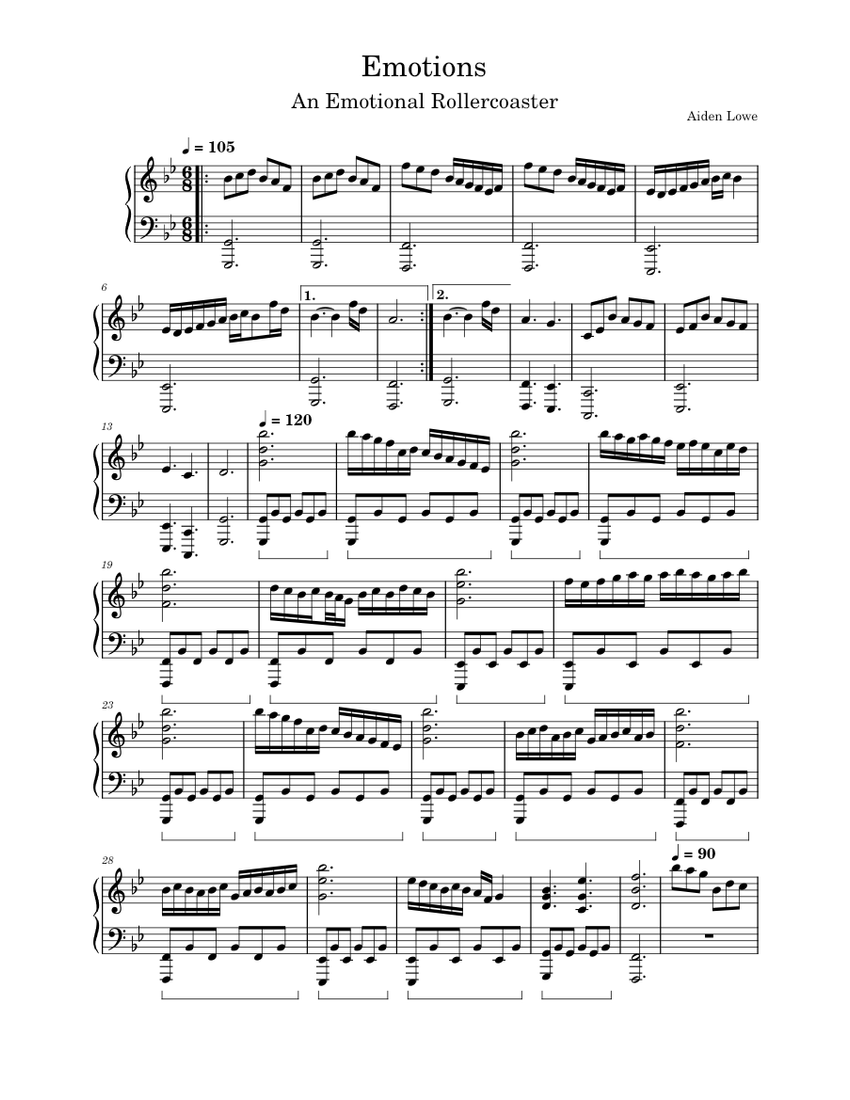 Emotions Piano Tutorial