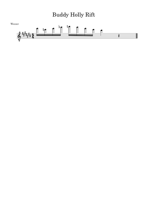 Buddy Holly - Weezer (Rift)