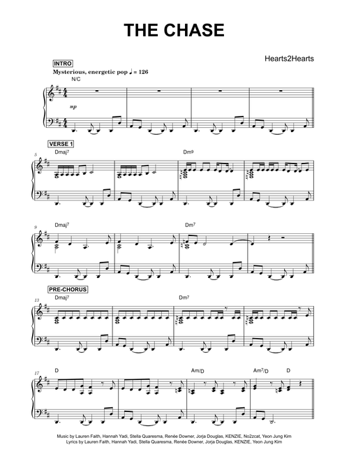 The Chase - Hearts2Hearts (Piano)