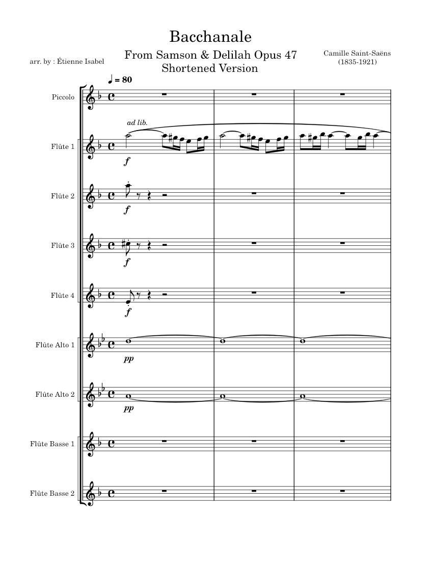 Samson et Dalila, Op. 47: Danse Bacchanale – Camille Saint