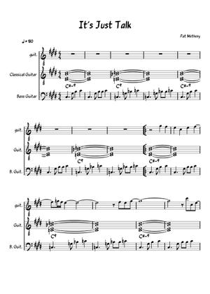 Play Official version of It's Just Talk Sheet Music by Pat Metheny