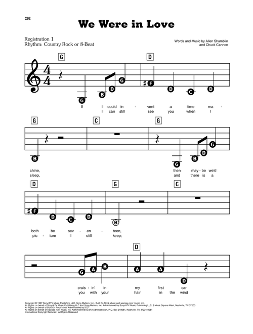 We Were In Love - Toby Keith (E-Z Play Today)