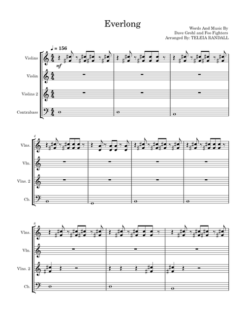 Everlong - Foo Fighters (for ILMEA Composition)