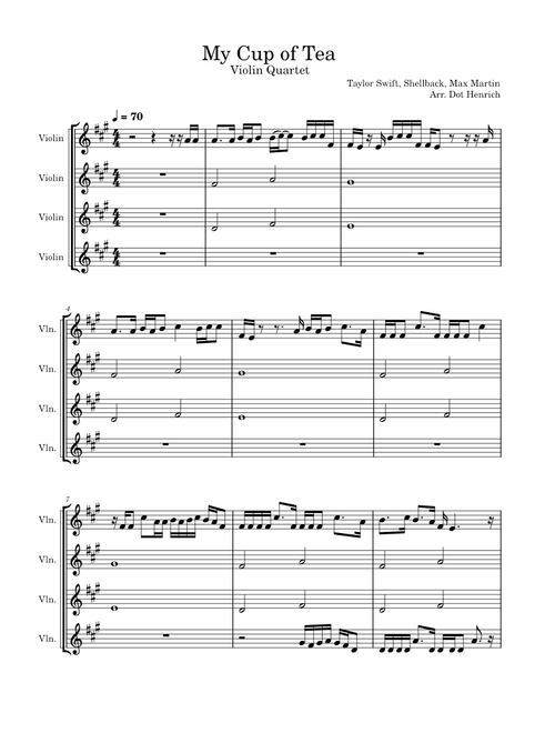 My Cup of Tea - Taylor Swift